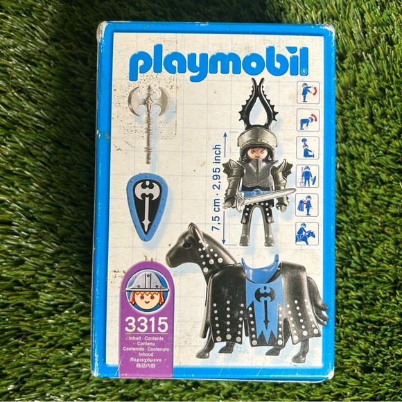 5/$50+FS Vintage 2004 Playmobil 3315 Black Knight - Picture 2 of 2